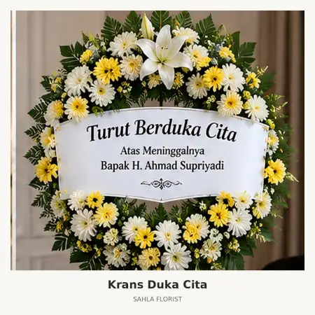 Krans Bunga Duka Jakarta Pusat